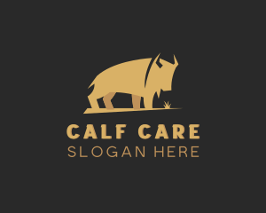 Calf - Buffalo Wild Animal logo design