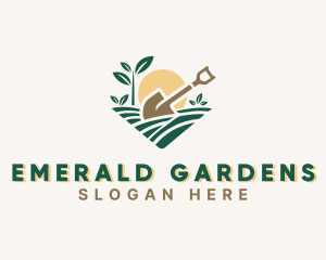 Shovel Yard Gardening logo design