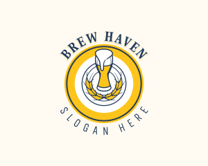 Brewery Beer Pub logo design