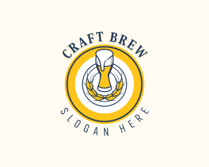 Brewery Beer Pub logo design