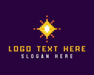 Clan - Pixel Sparkle Star logo design