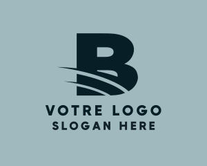 App - Wave Studio Letter B logo design