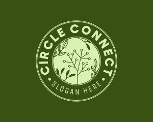 Circle - Flower Plant Circle logo design