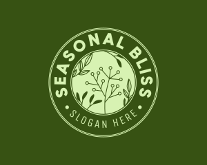 Season - Flower Plant Circle logo design