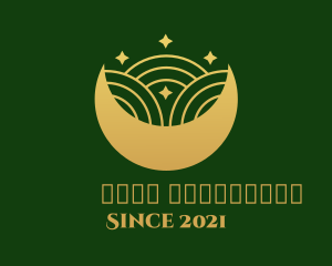 Islamic Moon Ornament  logo design