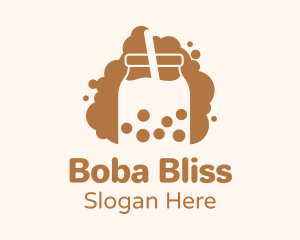 Boba - Boba Milk Tea Bubble logo design