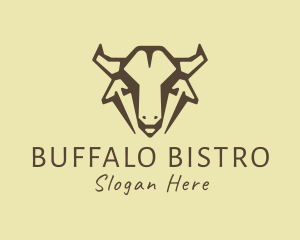 Wild West Buffalo Head logo design