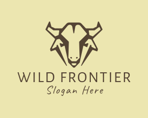 Wild West Buffalo Head logo design