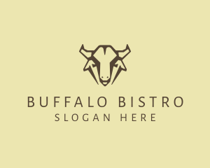 Wild West Buffalo Head logo design