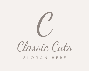 Stylish Cursive Fashion logo design