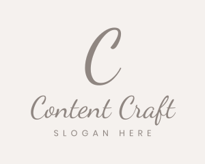 Stylish Cursive Fashion logo design