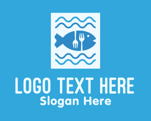 Dining - Blue Fish Seafood Restaurant logo design
