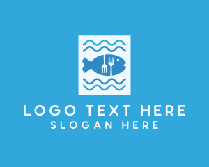 Blue Fish Seafood Restaurant logo design