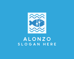 Blue Fish Seafood Restaurant logo design