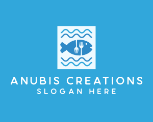 Blue Fish Seafood Restaurant logo design