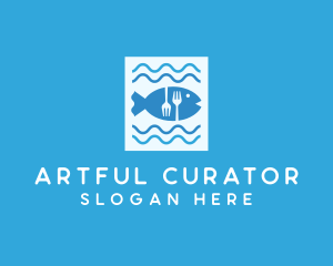 Blue Fish Seafood Restaurant logo design