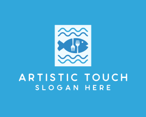 Blue Fish Seafood Restaurant logo design