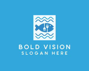 Blue Fish Seafood Restaurant logo design