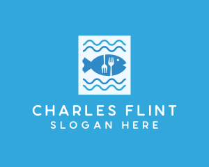 Blue Fish Seafood Restaurant logo design