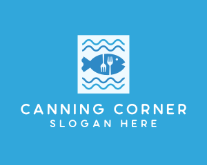 Blue Fish Seafood Restaurant logo design