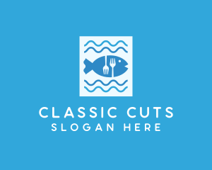 Blue Fish Seafood Restaurant logo design