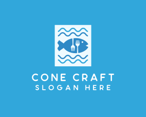 Blue Fish Seafood Restaurant logo design