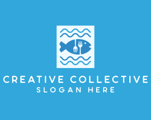 Blue Fish Seafood Restaurant logo design