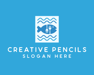 Blue Fish Seafood Restaurant logo design