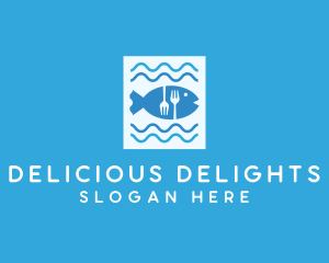 Blue Fish Seafood Restaurant logo design