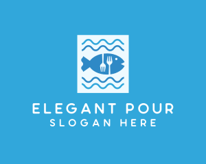 Blue Fish Seafood Restaurant logo design