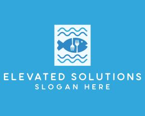 Blue Fish Seafood Restaurant logo design