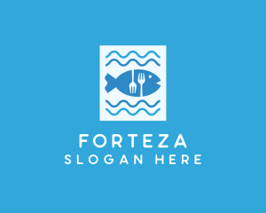 Blue Fish Seafood Restaurant logo design