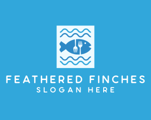 Blue Fish Seafood Restaurant logo design