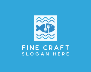 Blue Fish Seafood Restaurant logo design