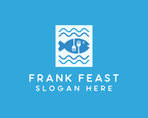 Blue Fish Seafood Restaurant logo design