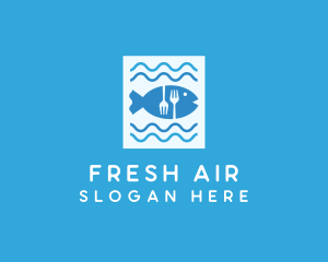 Blue Fish Seafood Restaurant logo design