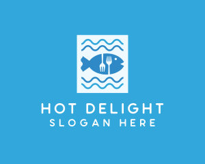 Blue Fish Seafood Restaurant logo design