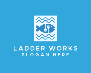 Blue Fish Seafood Restaurant logo design