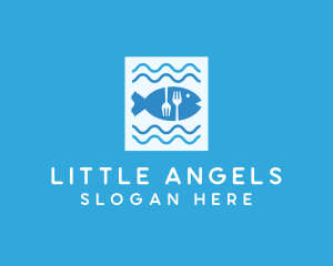 Blue Fish Seafood Restaurant logo design