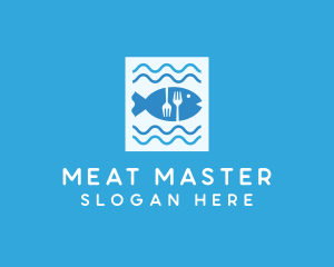 Blue Fish Seafood Restaurant logo design