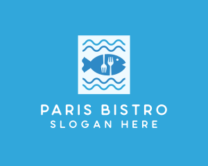 Blue Fish Seafood Restaurant logo design