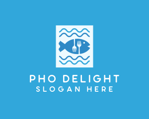 Blue Fish Seafood Restaurant logo design