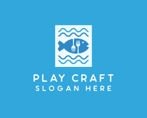 Blue Fish Seafood Restaurant logo design