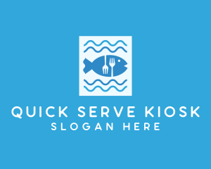 Blue Fish Seafood Restaurant logo design