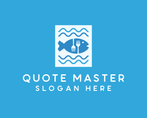 Blue Fish Seafood Restaurant logo design