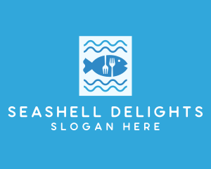 Blue Fish Seafood Restaurant logo design