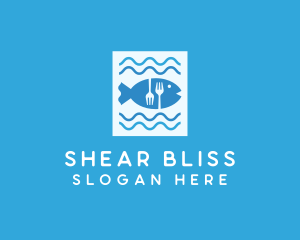 Blue Fish Seafood Restaurant logo design