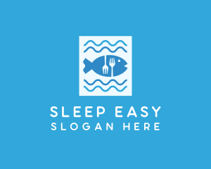 Blue Fish Seafood Restaurant logo design