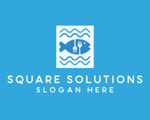 Blue Fish Seafood Restaurant logo design