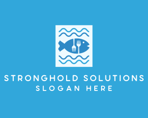 Blue Fish Seafood Restaurant logo design